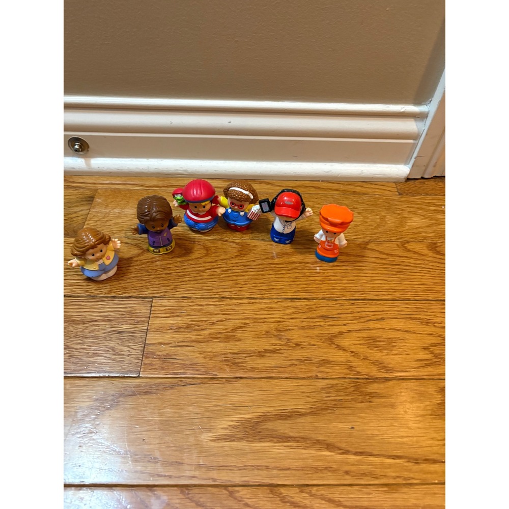 Fisher Price Little People Figures Lot of 6 Diverse Multi Color Toddler Toys